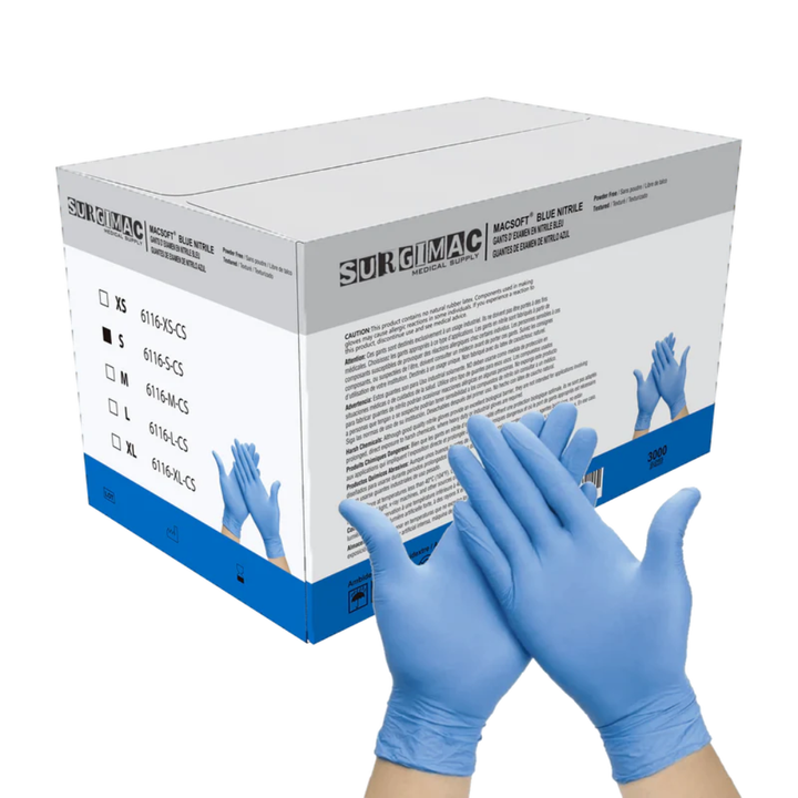 MacSoft Nitrile Powder Free Exam Gloves, Chemo Tested