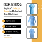 SurgiMac Isolation Gowns for Medical and Dental Customers