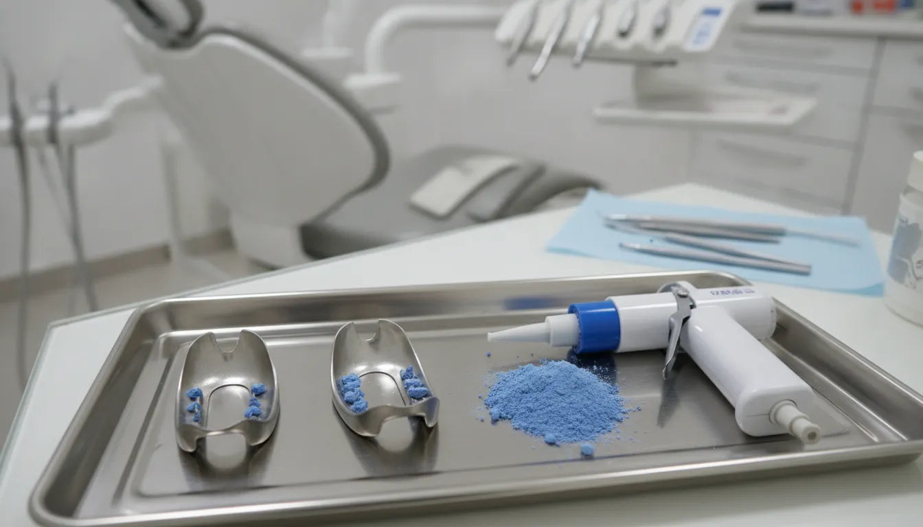 Alginate and VPS dental impression material comparison with trays