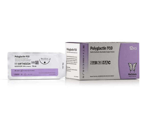 Polyglact Polyglactin 910 Sutures Collection – SurgiMac Dental Supply
