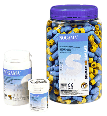 Nogama 2 spill Dispersed Phase Alloy, Regular Set, 50 Capsules/Jar. 69.5% Ag