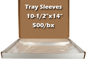 Tray Sleeves Plastic Ritter B 10.5x14" 500/bx by MARK3 100-2105