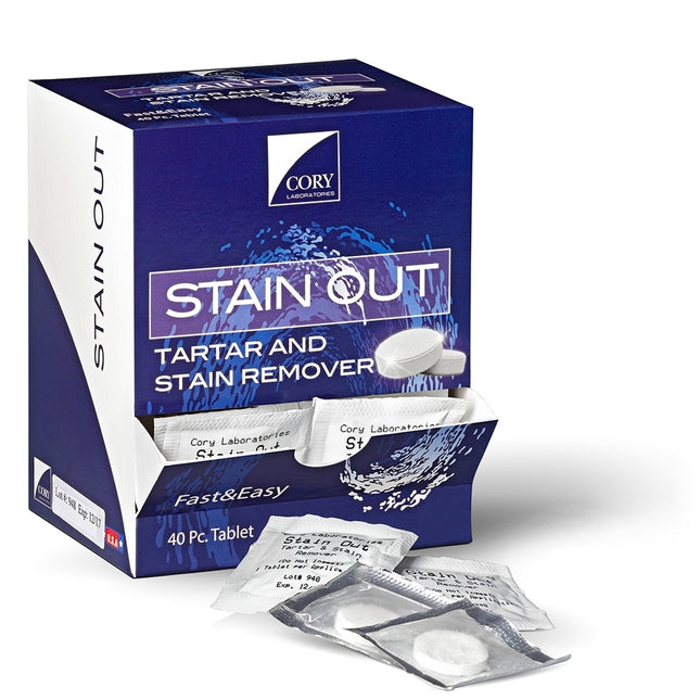 Silmet | Pro2SonicTab Stain Out STAIN OUT Tartar & Stain remover, 40/BX | 205-TSR40