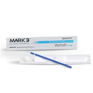 MARK3 Sodium Fluoride Varnish 5% with Tricalcium Phosphate for Dental Care - 50 Unidose Packs 100-7100