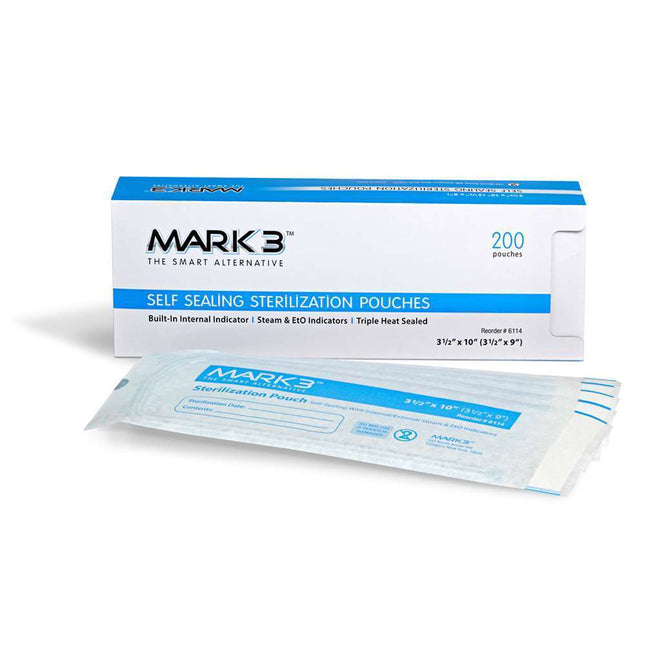 MARK3 | MARK3 Self Sealing Sterilization Pouches 200/bx | 100-6121