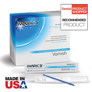 MARK3 Sodium Fluoride Varnish 5% with Tricalcium Phosphate for Dental Care - 50 Unidose Packs 100-7100