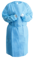 MARK3 | Isolation Gown Tie-Back Medium Knit Cuff Sky Blue 10/pk. by MARK3 | CG-3260B