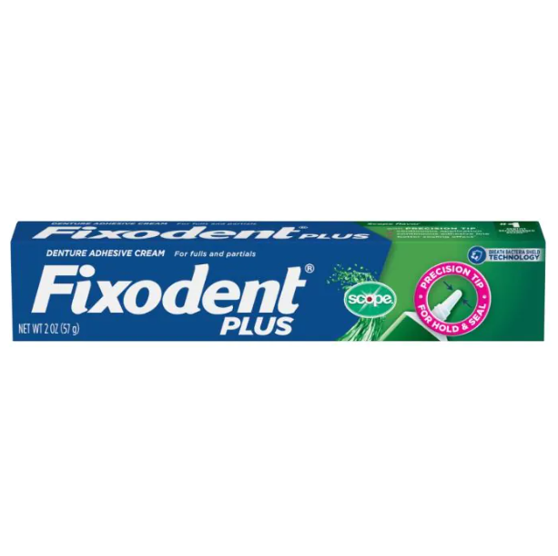 Fixodent Plus Scope Denture Adhesive, 2.0 oz tube, 24/cs