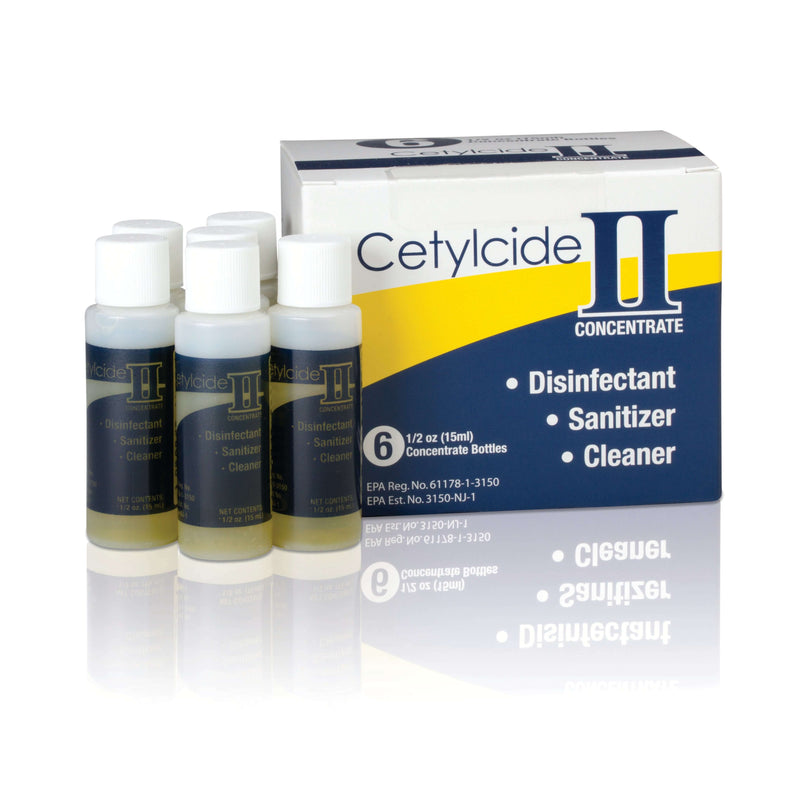 Cetylite Cetylcide-II Hard Surface Disinfectant - 1/2 oz Concentrate (6/pk) | SurgiMac Dental Supply