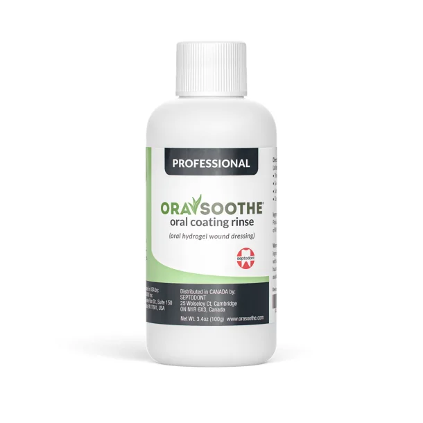 Septodont | Septodont OraSoothe Oral Coating Rinse, Professional, 3.4oz Bottle | 01S0620