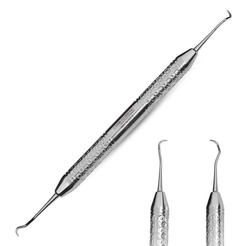 SurgiMac 204S Sickle Scaler, Double-Ended, Stainless Steel, Hexa Series, 1/Pk | SurgiMac Dental Supply