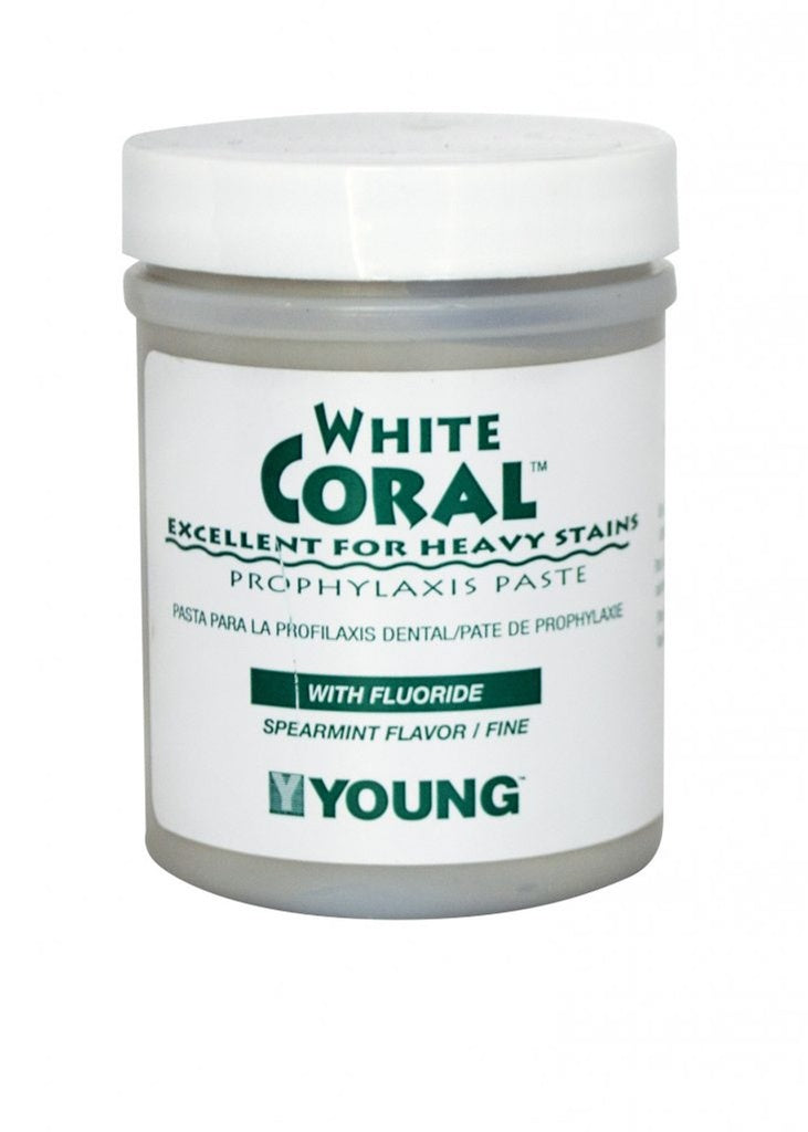 Young White, Coral, Mint, Fine, 250g W/ Fluoride, 9oz, 033109