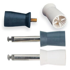 Young Junior, Webbed, Screw, Soft, Gray, Prophy Cups, 144/cs 051001