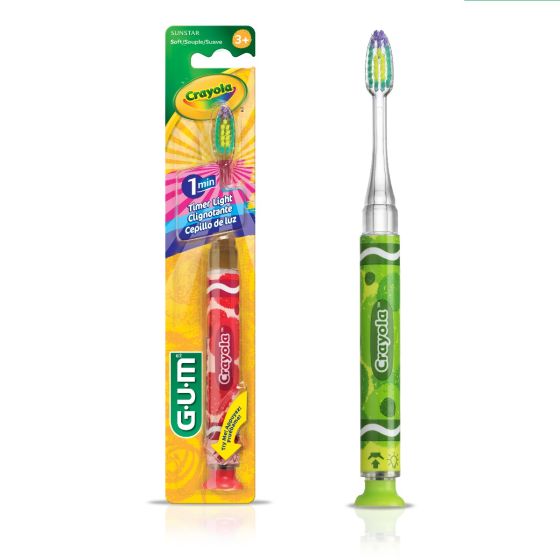 Crayola Toothbrush With Timer And Light, Soft, 1 Dozen 202RL