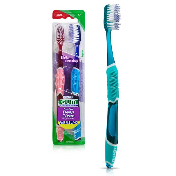 Sunstar | Technique Toothbrush, Deep Clean, Soft Bristles, Full Head, 1 dz/bx | 524PG