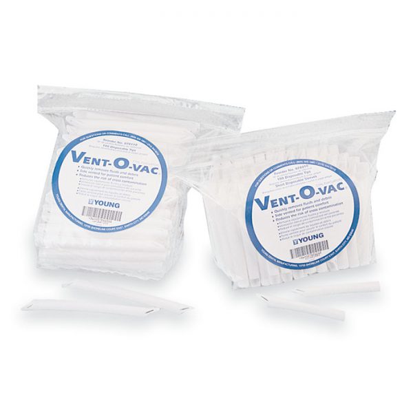 Young Vent-O-Vac, Disposable, High Volume, Evacuator, Short, 3 1/2