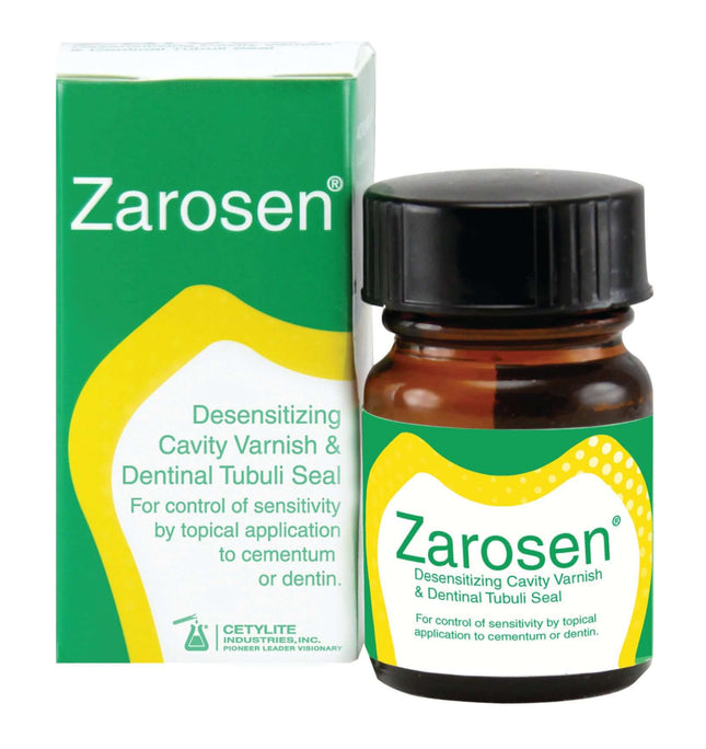 Cetylite Zarosen Desensitizing Cavity Varnish and Dental Tubuli Seal | SurgiMac Dental Supply