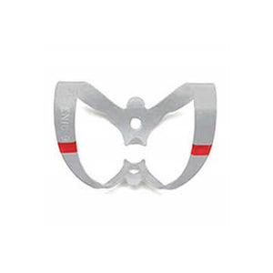 Hygenic Fiesta Color Coded Clamps. #9 (red) winged metal dam clamp. Anterior | SurgiMac Dental Supply