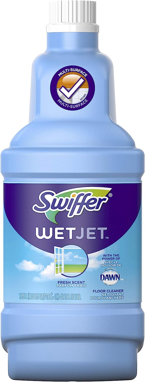 Procter & Gamble | Swiffer Wet Jet Solution, Open Window Fresh, 1.25lt, 4/cs | 3700077810