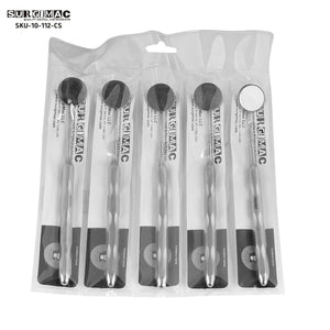 SurgiMac Dental Ergonomic Mirror Hollow Reusable Handles 10-112SS