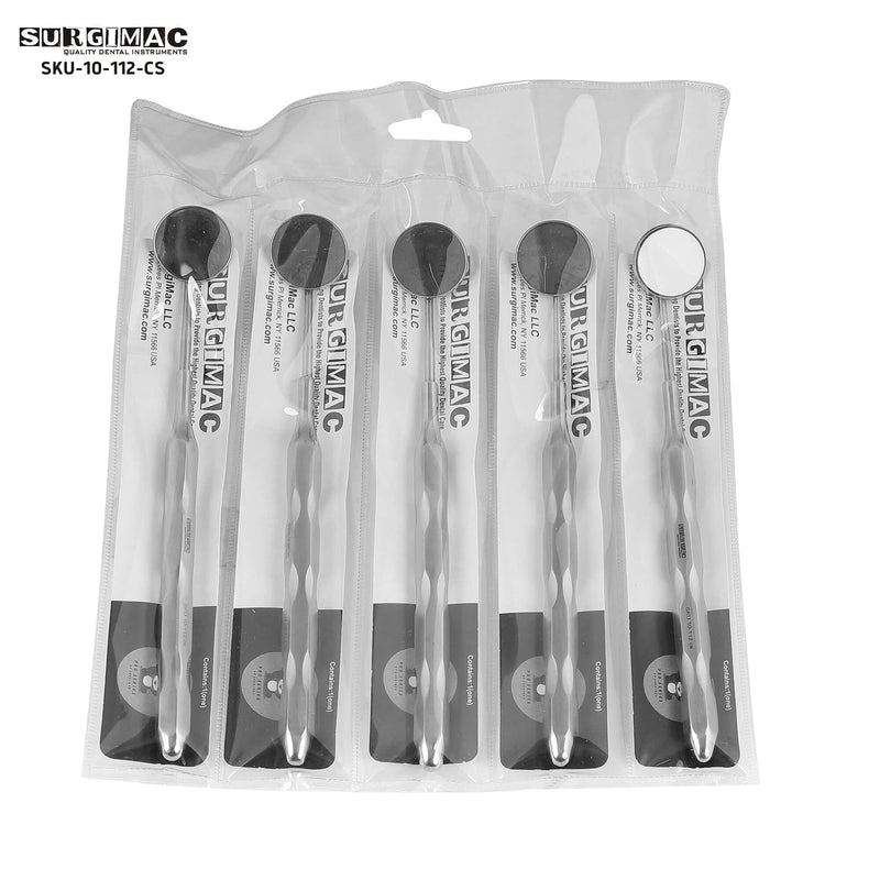 SurgiMac Dental Ergonomic Mirror Hollow Reusable Handles 10-112SS