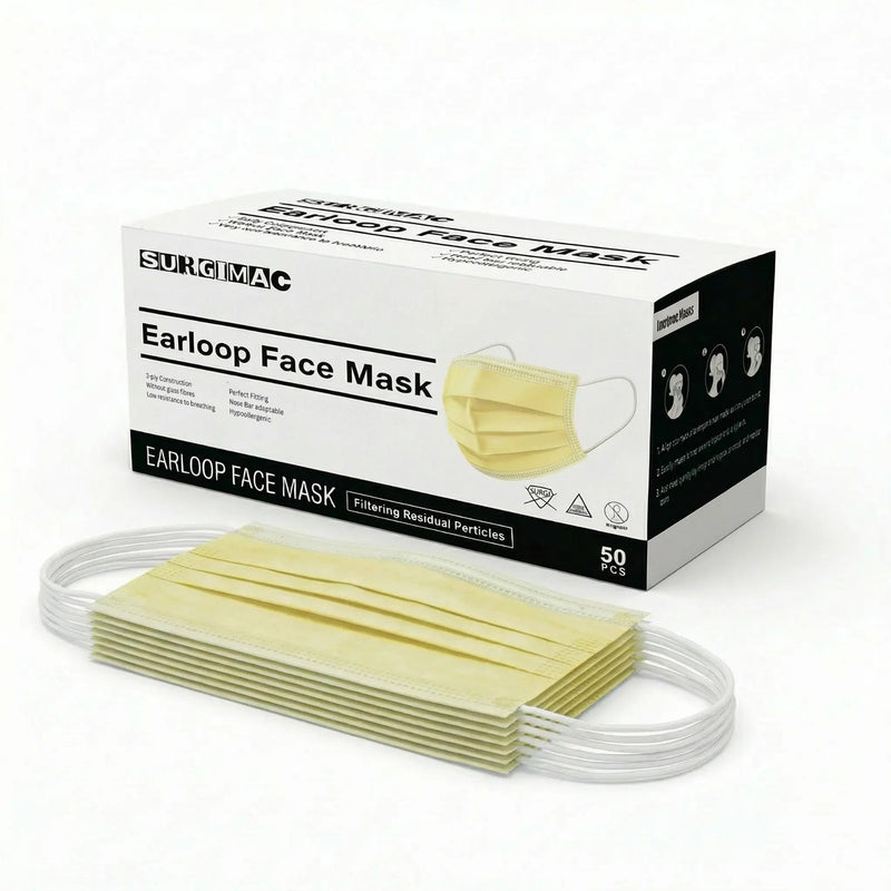 SurgiMac Procedure Face Masks, ASTM Level 1, MacSafe, 50/Box
