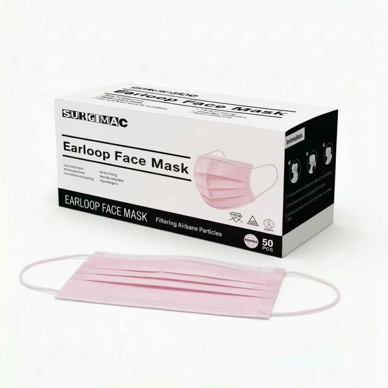 SurgiMac Procedure Face Masks, ASTM Level 1, MacSafe, 50/Box