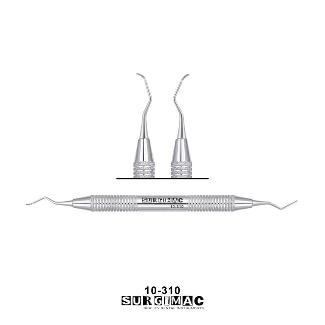 SurgiMac Goldman-Fox Curette, Double-Ended, Stainless Steel, Air Series, 1/Pk