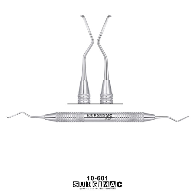 SurgiMac #1 Buccal-Lingual Quetin Furcation Curette, Double-Ended, Stainless Steel, Air series, 1/Pk