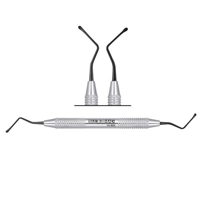 SurgiMac #84 Lucas Curette, Smooth, 2.2mm, Black (TiN), Stainless Steel, Air Series, 1/Pk