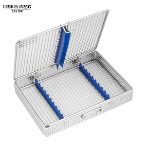 SurgiMac Instruments Cassette, Large, 10 Instruments, Stainless Steel, Eco Series, 1/Pk | SurgiMac Dental Supply