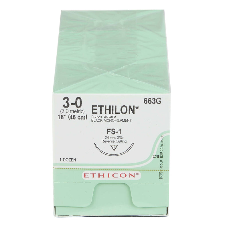 Ethilon™ Nylon FS-1 3/8 Circle Reverse Cutting Needle 1629H