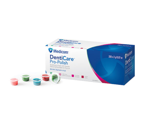 Medicom | DentiCare Pro-Polish Coarse Prophy Paste with Fluoride. Box of 200 Unit | 10047-CMUN