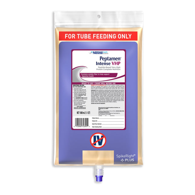 Nestle | Tube Feeding Formula Peptamen Intense VHP Unflavored Liquid CS/24 | 00043900493220-1