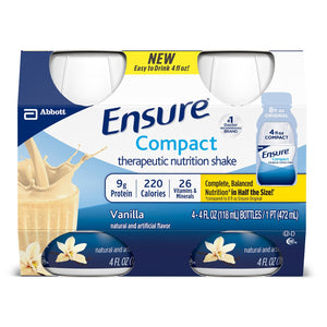 Oral Supplement Ensure Compact Therapeutic Nutrition Shake Vanilla Flavor Liquid Bottle 64356-1