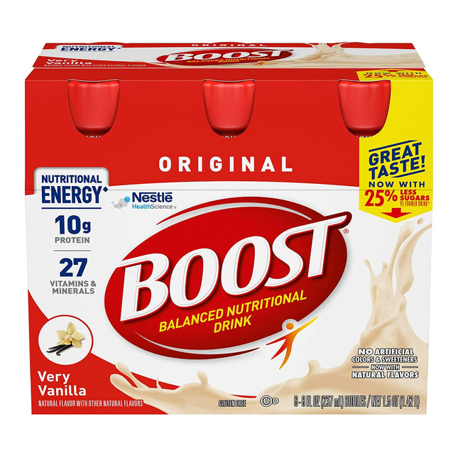 Nestle | Oral Supplement Boost Original Very Vanilla Flavor Liquid CS/4 | 04167967466