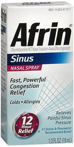 Sinus Relief Afrin Allergy Sinus 0.05% Strength Nasal Spray 15 mL | SurgiMac Dental Supply
