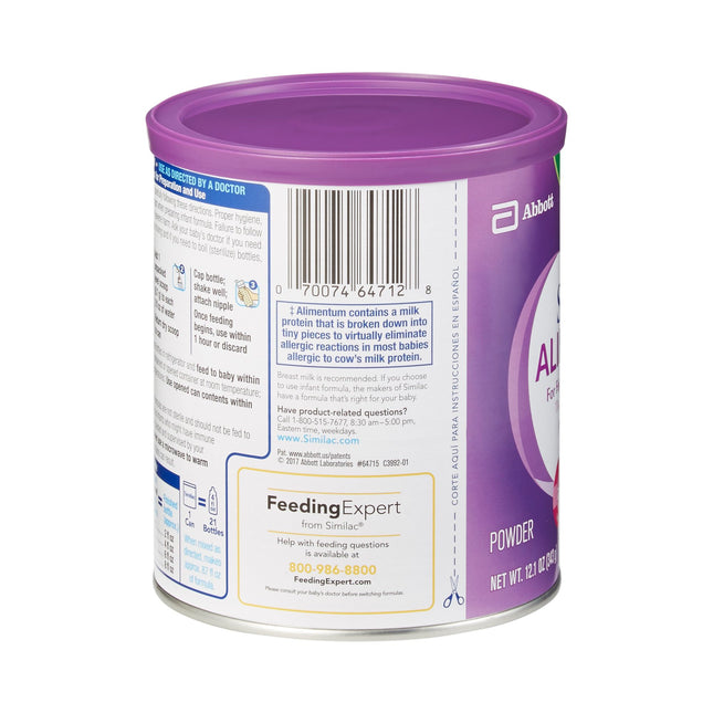 Abbott Nutrition | Infant Formula Similac Alimentum Can Powder Food Allergies | 64715-1