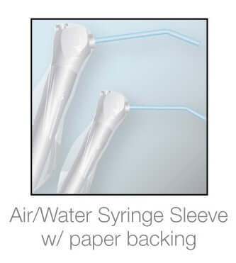 Pac-Dent Syringe sleeve w/opening, Clear, 2 1/2