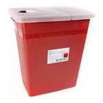 Sharps Container McKesson Prevent® Red Base 13-3/4 W X 13-3/4 D X 14 H Inch Horizontal / Vertical Entry 8 Gallon 80-8705