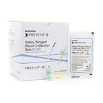 McKesson Prevent G Blood Collection Set 23 Gauge 3/4 Inch Needle Length Safety Needle 12 Inch Tubing Sterile | SurgiMac Dental Supply