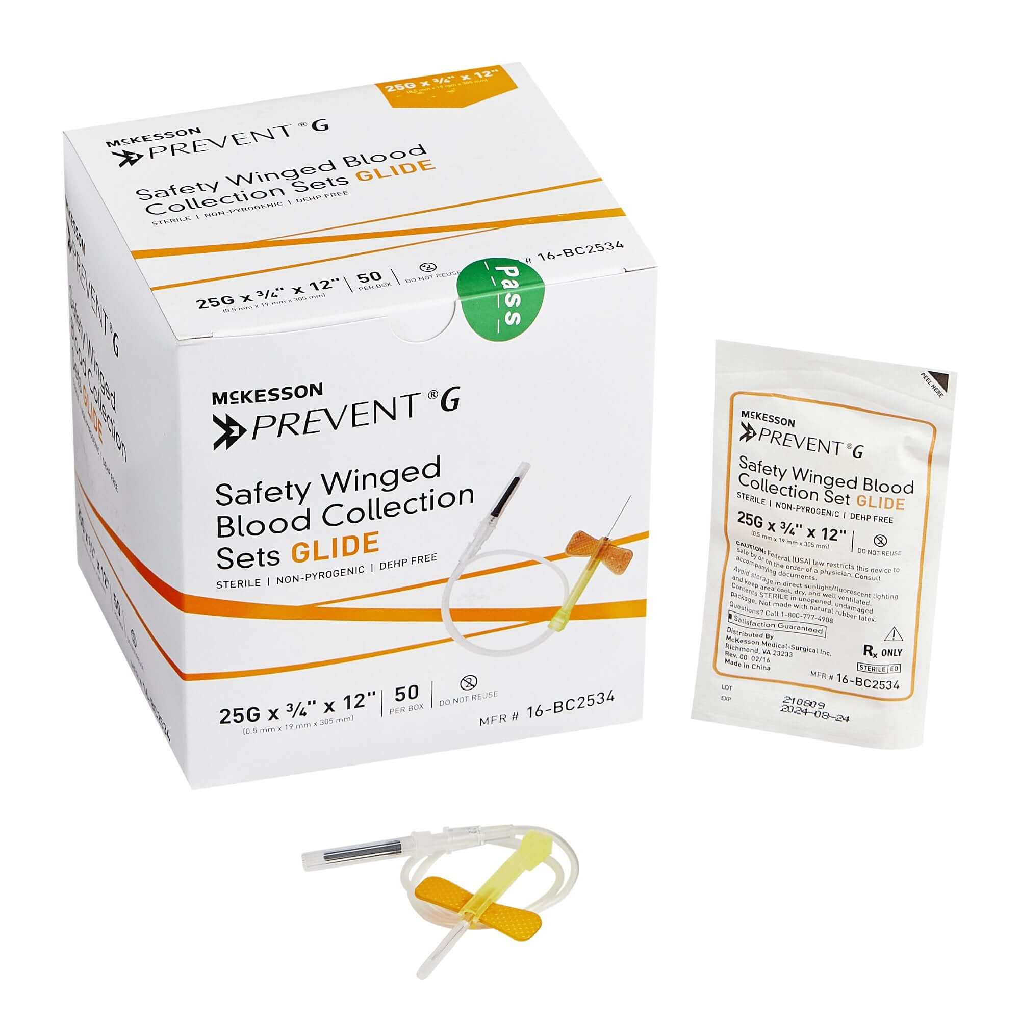 Greiner Vacuette Safety Blood Collection Set – 23G X 3/4, Luer Adapter (2 Boxes Of 90)