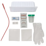 Intermittent Catheter Tray McKesson Urethral 14 Fr. Without Balloon Red Rubber 16-232-1