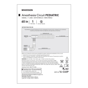 Anesthesia Breathing Circuit McKesson Expandable Tube 60 Inch Tube Single Limb Pediatric 1 Liter Bag Single Patient Use