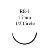 GUT CHROMIC Chromic Gut RB-1 1/2 Circle Taper Point Needle Size 5-0