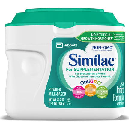 Infant Formula Similac For Supplementation Canister Powder Milk-Based CS/4
