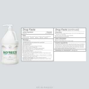 Biofreeze Professional Menthol Pain Relieving Gel 1 Gallon 13433-1