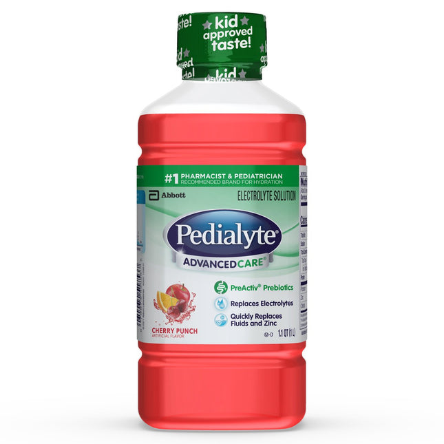 Abbott Nutrition | Oral Electrolyte Solution Pedialyte AdvancedCare Cherry Punch Flavor | 63057-1