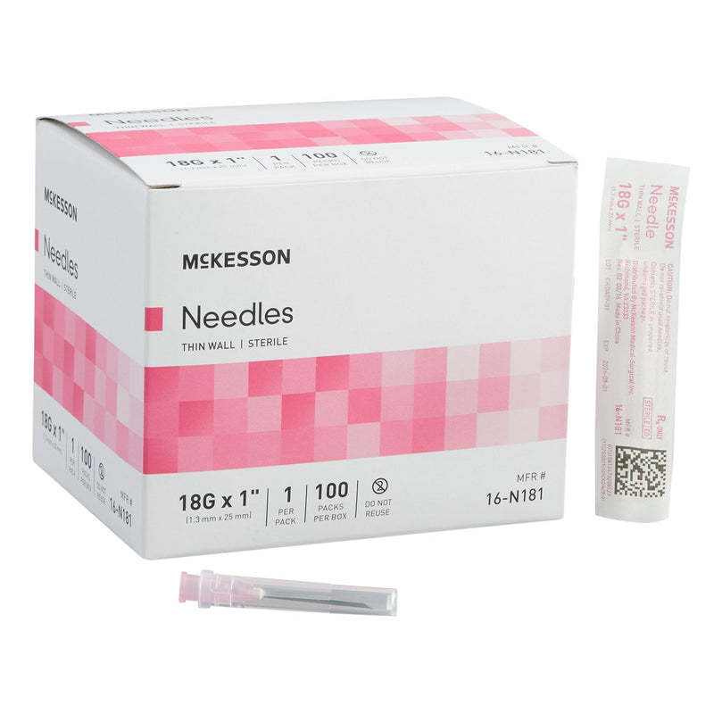 Hypodermic Needle Without Safety Case of 1000 by McKesson 16-N181