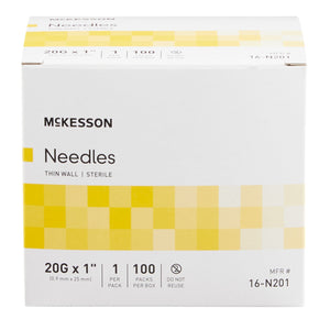 Hypodermic Needle Without Safety Case of 1000 by McKesson 16-N201